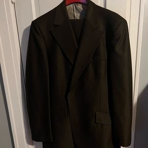 Vintage Dark Chocolate Brown Men Suit